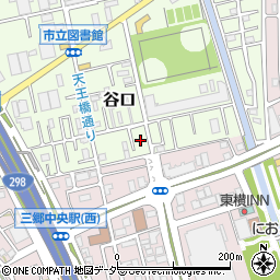 埼玉県三郷市谷口668周辺の地図