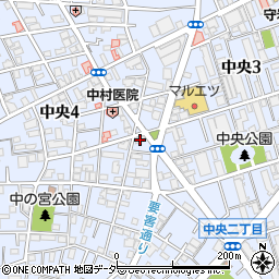 埼玉県蕨市中央3丁目21-22周辺の地図