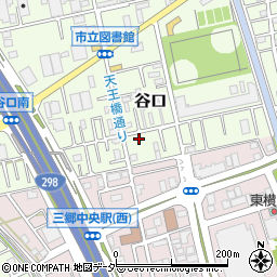 埼玉県三郷市谷口516周辺の地図