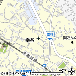 千葉県松戸市幸谷周辺の地図