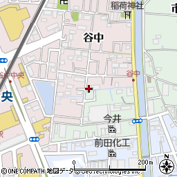 埼玉県三郷市谷中8周辺の地図