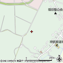 千葉県成田市下福田周辺の地図