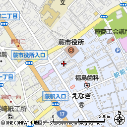 埼玉県蕨市中央5丁目15周辺の地図