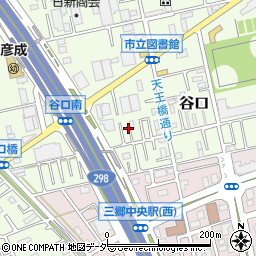 埼玉県三郷市谷口421周辺の地図