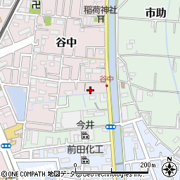 埼玉県三郷市谷中3周辺の地図