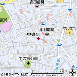 埼玉県蕨市中央4丁目12-15周辺の地図