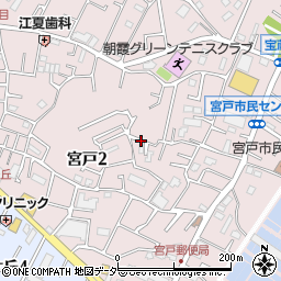 埼玉県朝霞市宮戸2丁目周辺の地図