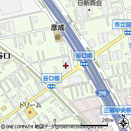 埼玉県三郷市谷口221周辺の地図