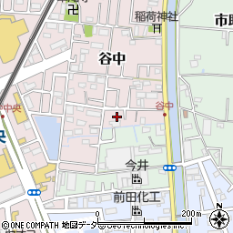 埼玉県三郷市谷中6周辺の地図