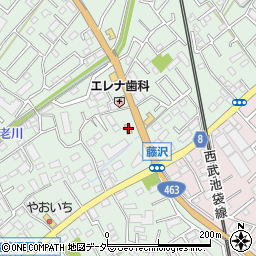 ローソンストア１００入間下藤沢店周辺の地図