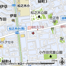 埼玉県八潮市緑町周辺の地図