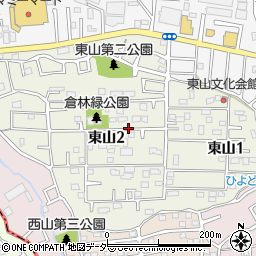 千葉県柏市東山周辺の地図