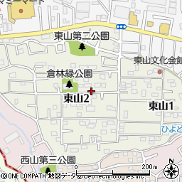 千葉県柏市東山周辺の地図