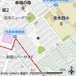 埼玉県志木市館1丁目6周辺の地図