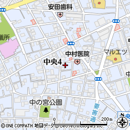 埼玉県蕨市中央4丁目12-16周辺の地図