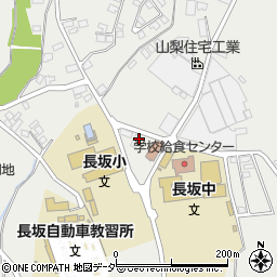 北杜市　長坂東放課後児童クラブ周辺の地図