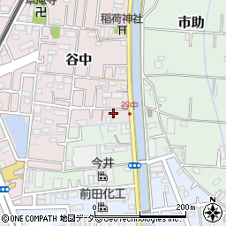埼玉県三郷市谷中2周辺の地図