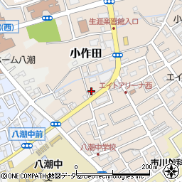 ファミリーマート八潮宮田店周辺の地図