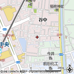 埼玉県三郷市谷中12周辺の地図