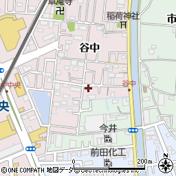埼玉県三郷市谷中11周辺の地図