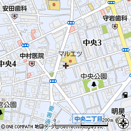埼玉県蕨市中央3丁目20-15周辺の地図