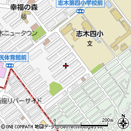 埼玉県志木市館1丁目周辺の地図