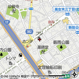 埼玉県戸田市美女木周辺の地図