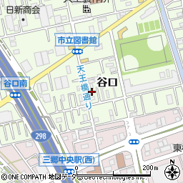 埼玉県三郷市谷口522周辺の地図