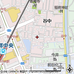 埼玉県三郷市谷中260周辺の地図