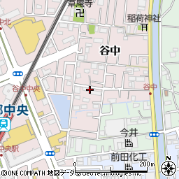埼玉県三郷市谷中16周辺の地図