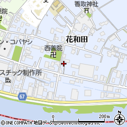 埼玉県三郷市花和田155周辺の地図