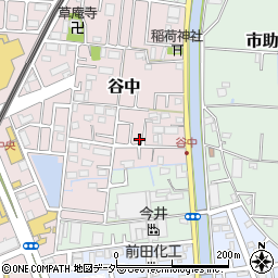 埼玉県三郷市谷中58周辺の地図