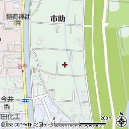 埼玉県三郷市市助周辺の地図