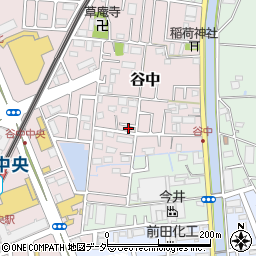 埼玉県三郷市谷中48周辺の地図
