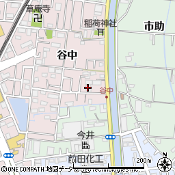 埼玉県三郷市谷中62周辺の地図