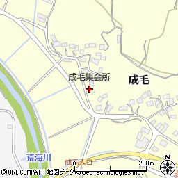 千葉県成田市成毛387周辺の地図