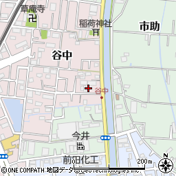 埼玉県三郷市谷中63周辺の地図
