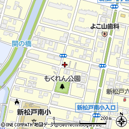 千葉県松戸市新松戸6丁目周辺の地図