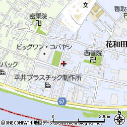埼玉県三郷市花和田167周辺の地図