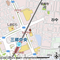 ローソン三郷中央店周辺の地図