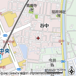 埼玉県三郷市谷中47周辺の地図