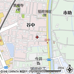 埼玉県三郷市谷中15周辺の地図