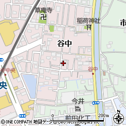 埼玉県三郷市谷中53周辺の地図