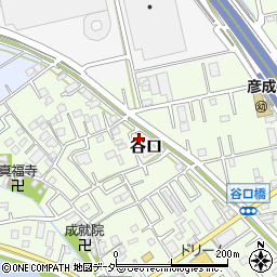 埼玉県三郷市谷口91周辺の地図