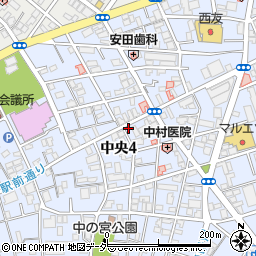 埼玉県蕨市中央4丁目12-20周辺の地図