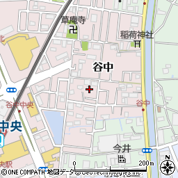 埼玉県三郷市谷中255周辺の地図