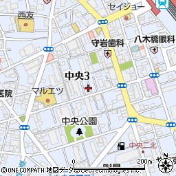 埼玉県蕨市中央3丁目10-6周辺の地図