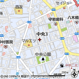 埼玉県蕨市中央3丁目10-9周辺の地図