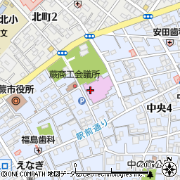 蕨市民会館コンクレレホール周辺の地図