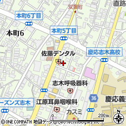 デイリーホテル志木店周辺の地図